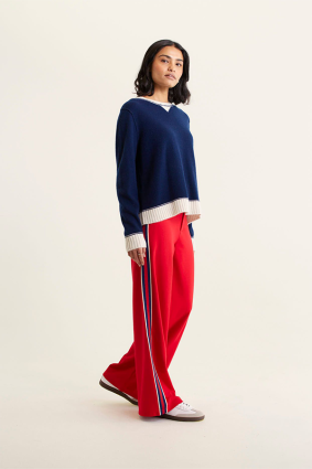 Alessandra Boyfriend Sweater Midnight Navy