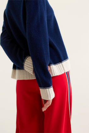 Alessandra Boyfriend Sweater Midnight Navy