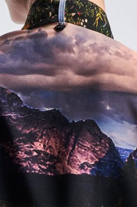 High Amazement Stand Collar Blouse Multicolour Wyoming