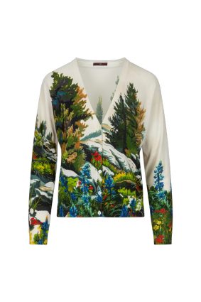 High Dream On Knitted Cardigan Multi-Colour Landscape