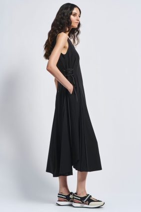 High Tech Good Fortune Midi Dress Black