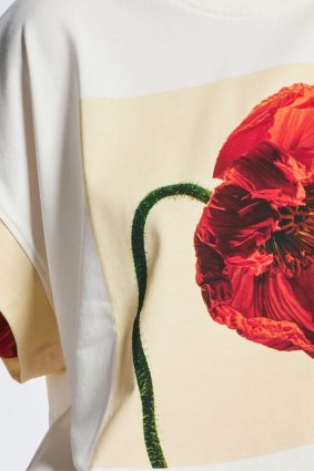 High Use Kinder T-Shirt White Flower Print