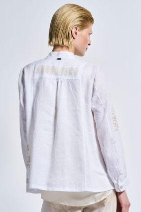 High Use Sequential Blouse White