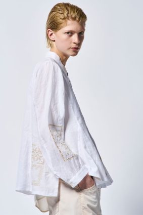 High Use Sequential Blouse White