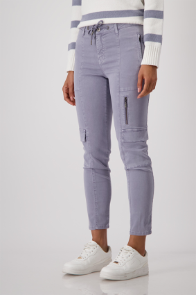 Monari Pants Basic Antique Dye SMK Purple