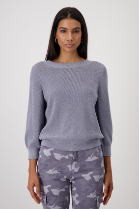 Monari Sweater Pearl Lurex SMK Purple