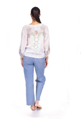 Johnny Was Luna Shirt White