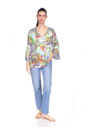 Johnny was Lepin Flowy Blouse Christy