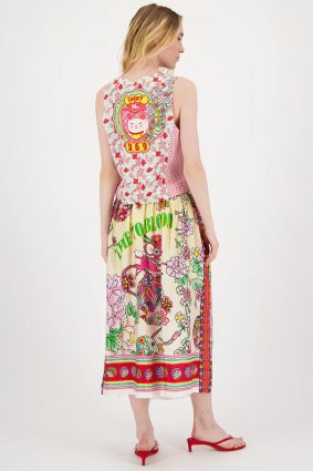 Me369 Vanessa Midi Skirt Cherry