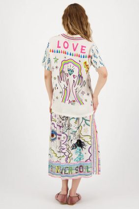 Me369 Vanessa Midi Skirt Enlightenment