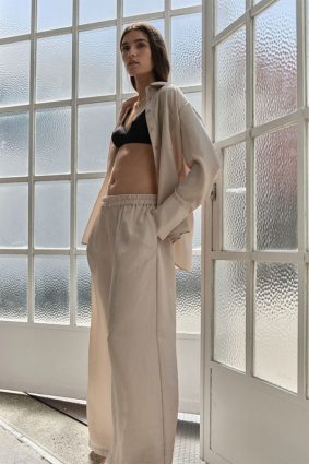 Mela Purdie Crisp Shirt Champagne