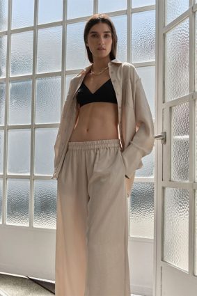 Mela Purdie Crisp Shirt Champagne