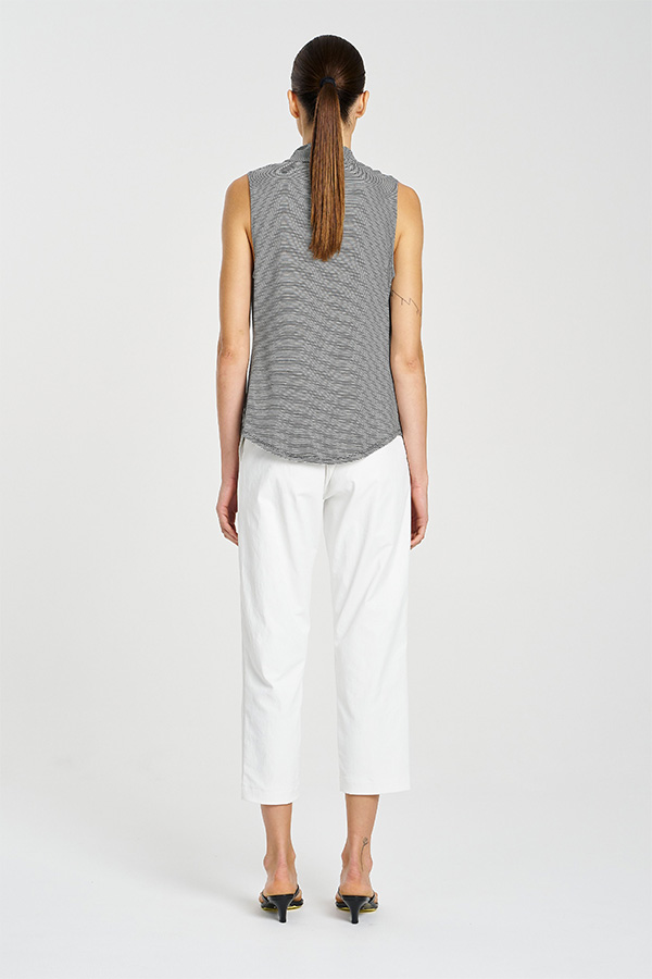 Mela Purdie Drape Shell BlackWhite