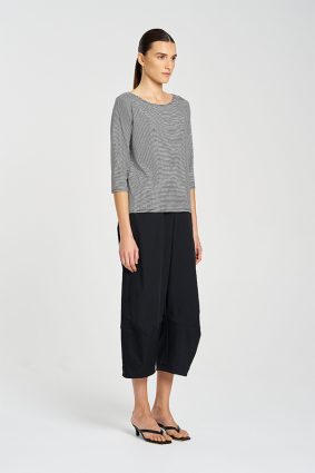 Mela Purdie Relaxed Boat Neck BlackWhite