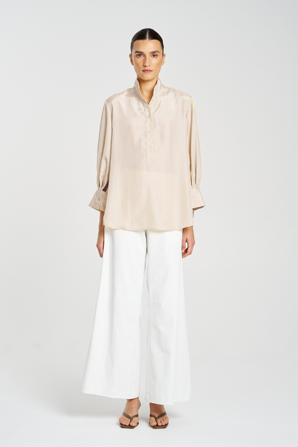 Mela Purdie Resort Shirt Champagne