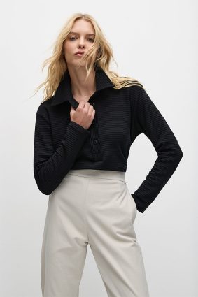 Mela Purdie Tapered Flat Pant Flax