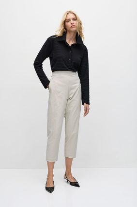 Mela Purdie Tapered Flat Pant Flax