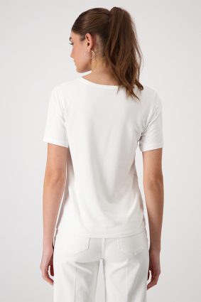Monari Biarritz Print T-Shirt Off White