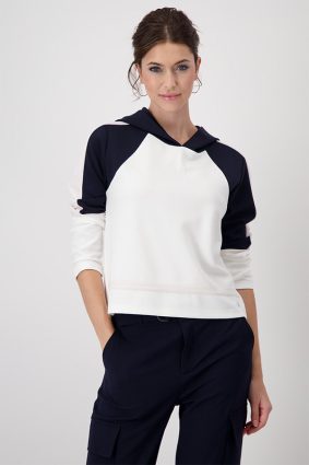 Monari Color Block Sweater Off White