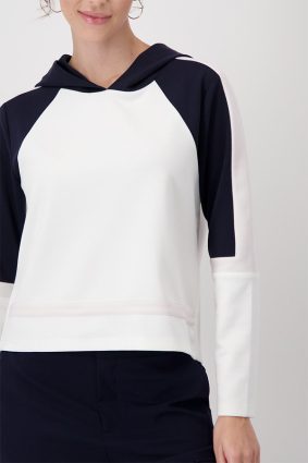 Monari Color Block Sweater Off White