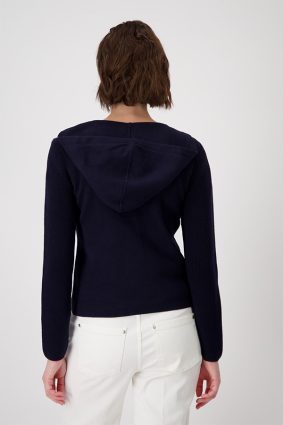 Monari Jacket Knitted Blazer Deep Ocean