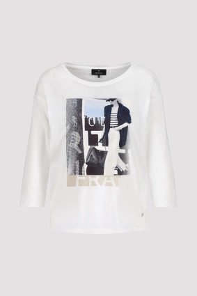 Monari Women's T-Shirt Print Off White