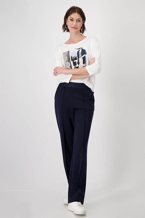 Monari Women's T-Shirt Print Off White