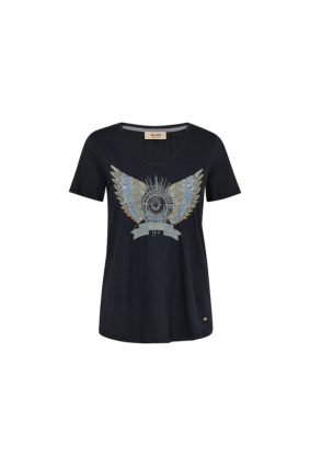 Mos Mosh Gethi Deco Tee Salute Navy