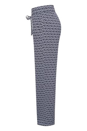 Raffaello Rossi Candice Straight Pant Darkblue Graphical
