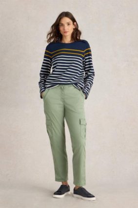 White Stuff Everleigh Cargo Trouser Mid Green