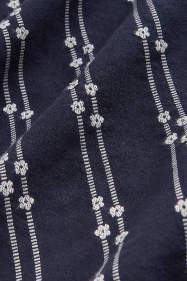 White Stuff Rae Organic Cotton Top Navy Multi