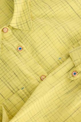 White Stuff Sophie Organic Cotton Shirt Yellow MLT