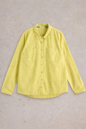 White Stuff Sophie Organic Cotton Shirt Yellow MLT