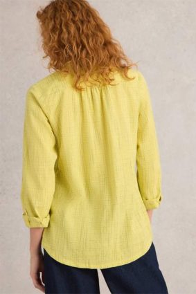 White Stuff Sophie Organic Cotton Shirt Yellow MLT