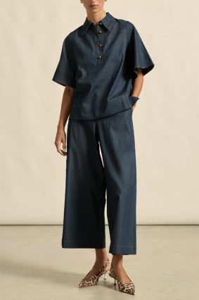 Zoe Kratzmann Astute Pant Dark Chambray