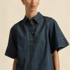 Zoe Kratzmann Insinuate Top Dark Chambray