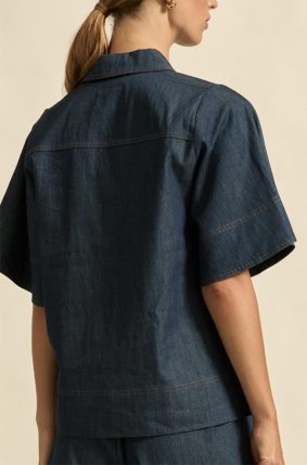 Zoe Kratzmann Insinuate Top Dark Chambray