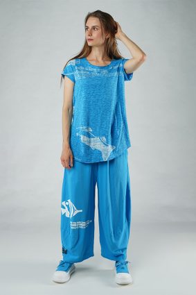 Black Label Top Malibu Print