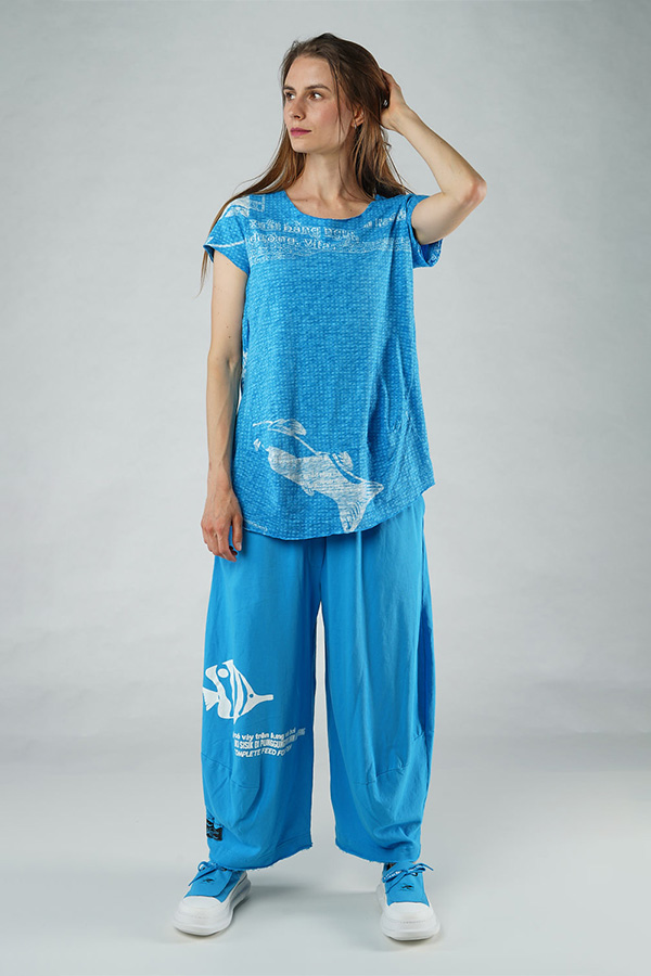 Black Label Top Malibu Print