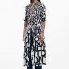 Desigual Dress Crudo Print