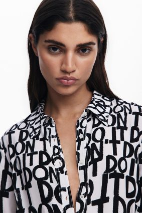 Desigual Dress Crudo Print
