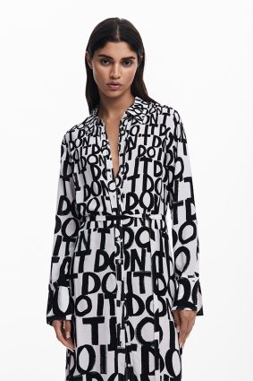 Desigual Dress Crudo Print