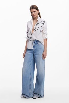 Desigual Shirt Blanco Pattern