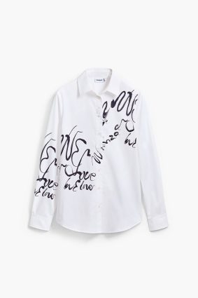 Desigual Shirt Blanco Pattern