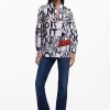 Desigual Shirt Negro Letters