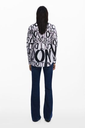 Desigual Shirt Negro Letters
