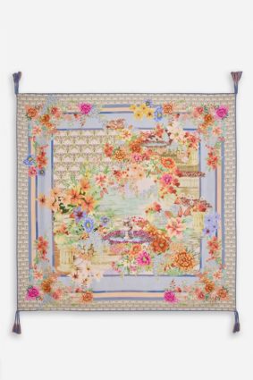 Johnny Was Silk Scarf Asteria