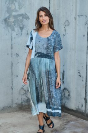 Kokomarina Kima Dress Natural Printed Earth