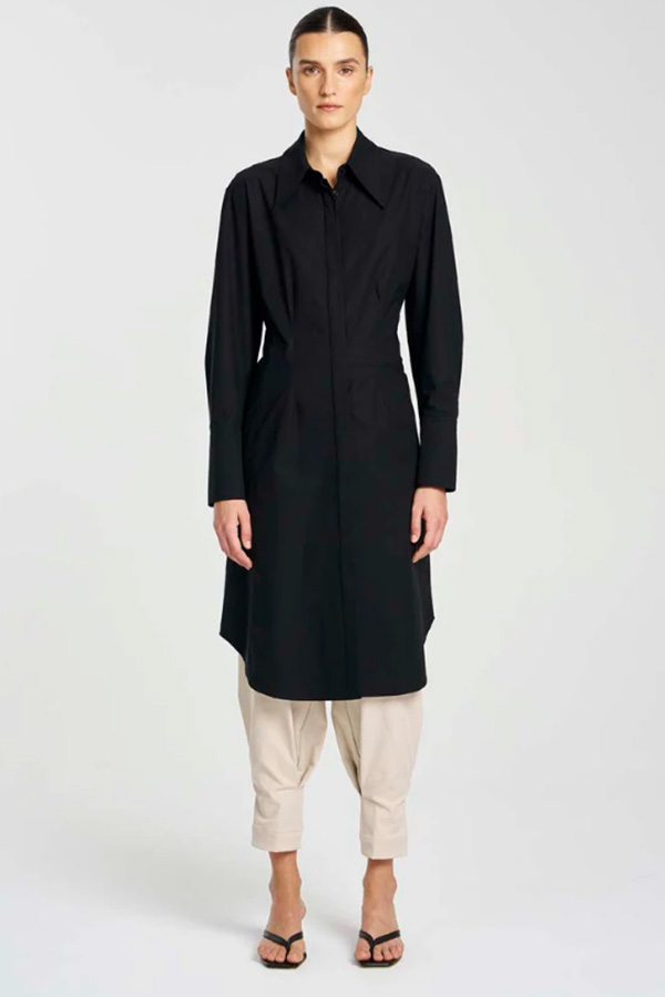 Mela Purdie Shaped Shirt Dress Black