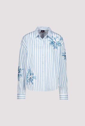 Monari Blouse Striped Flowers SPR WTR
